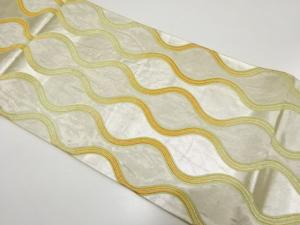 アンティーク　立涌模様織り出し袋帯（材料）